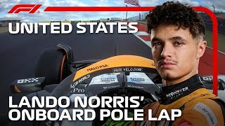 Lando Norris’ Pole Lap  2024 United States Grand Prix  Pirelli [upl. by Feingold]