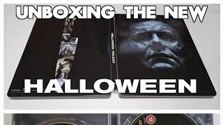 Unboxing the new Blumhouse Halloween 4K Trilogy Steelbook Boxset Halloween horror 4k movies fyp [upl. by Aicilanna]