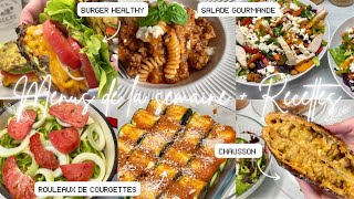 🥗 MENUS DE LA SEMAINE • RECETTES FACILES ET GOURMANDES POUR MANGER PLUS SAINEMENT 🍽️ [upl. by Imer]