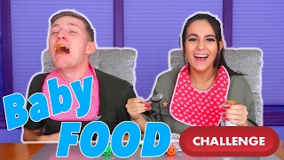 BOYFRIEND AND GIRLFRIEND PARENTS TO BE BABY FOOD CHALLENGE [upl. by Eenhpad513]