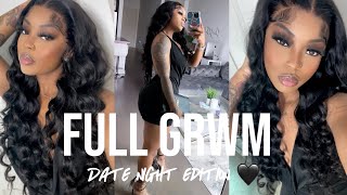 FULL GRWM DATE NIGHT EDITION MAKEUP  WIG INSTALL  OUTFIT  ft Klaiyi Hair [upl. by Samara]