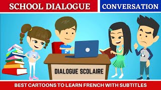 Daily French Conversation in School  Conversation quotidienne à lécole [upl. by Little]