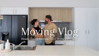 MOVING VLOG 1  House Tour Moving Day Big Kmart amp Target Homeware Haul Unpacking amp More [upl. by Simetra]