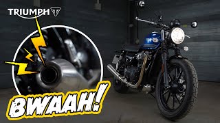 2021 Triumph Street Twin  This thing sounds amazing [upl. by Attiuqal680]