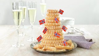 Coop Kransekake  Almond Ring Cake Wreath Cake [upl. by Kolnick]