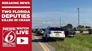 BREAKING NEWS  News conference after two Florida deputies die in crash [upl. by Hartzell]