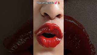 Peel off lip stain 💋💕🤯shortsmakeuplipstain viralshorts viralhacks [upl. by Elia680]