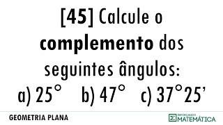 C03 ÂNGULOS 45 [upl. by Ttezil]