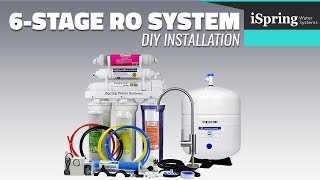 Installation  iSpring RCC7AK Reverse Osmosis Water Filtration System with English subtitle [upl. by Robinia948]