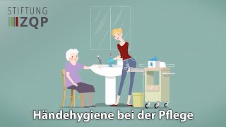 Händehygiene in der Pflege  ZQPErklärfilm [upl. by Imoan]