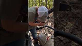 quotMeet the Log Hopper The ultimate log arch for effortless hauling diy welding logging ￼fyp [upl. by Mareah]