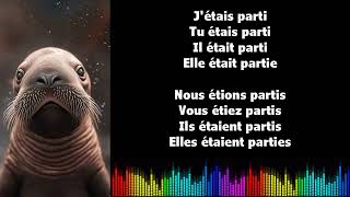 ♫ Franse muzikale vervoeging ♫ I PARTIR I Plus que parfait [upl. by Ramo]