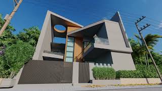 3D Architectural Walkthrough Firm House Exterior house [upl. by Yetti]