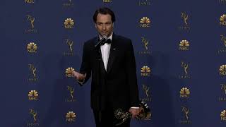 Matthew Rhys  Emmys 2018  Full Backstage Speech [upl. by Arenahs]