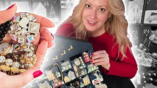 I Bought Thrifted Jewelry to Make a Christmas Advent Calendar  Tutorial [upl. by Eckart]