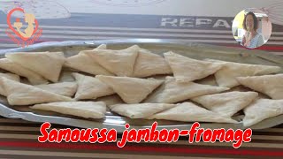 Recette du samoussa fromage jambon blanc  Réunion [upl. by Nesyla45]