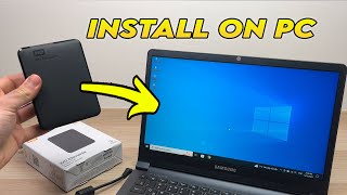 WD Elements Hard Drive How to install on PC Windows Computer Full Setup [upl. by Consolata]