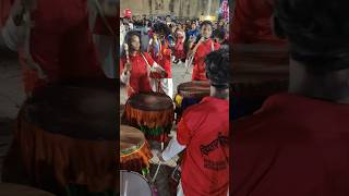 Desi Dhol Nagara Player 🪘 jharkhandi dhol nagada howtoplay shorts [upl. by Panaggio]