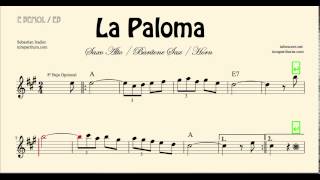 La Paloma Sheet Music for Alto Saxophone Baritone Saxophone and Horn [upl. by Gnal]