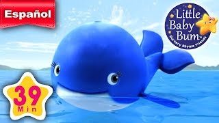 La ballena azul  Y muchas más canciones infantiles  ¡39 minutos de recopilación LittleBabyBum [upl. by Kohcztiy]