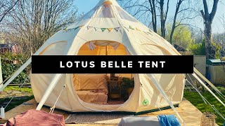 PROEFSLAPEN IN DE LOTUS BELLE TENT Happy Island Afl87 [upl. by Noxin]