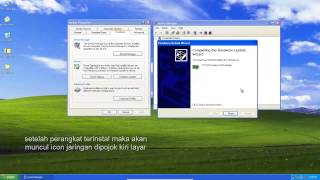Dasar Instalasi wireless adapter  winxp [upl. by Sillek225]