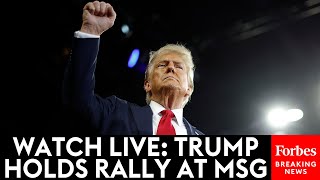 WATCH LIVE Former President Trump Holds Campaign Rally At New York Citys Madison Square Garden [upl. by Ainet475]