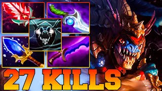 27 Kills Slark Dota 2  Slark Dota 2 Safelane Carry Meta Pro Gameplay Build Guide 735 [upl. by Bolte520]