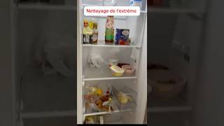 Gros nettoyage frigo de l’extrême 1 mois sans lavage cleaning food organisation viralshort [upl. by Crysta]