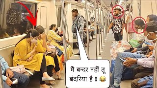 BEST METRO PRANK OF 2022😂🤣 PRANK IN METRO  BAGHEL KING [upl. by Watt32]