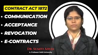 Contract Act  Communication Acceptance Revocation amp EContracts  Legal Concepts Explained [upl. by Aivatco]