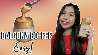 Easy Dalgona Coffee Recipe Without Mixer [upl. by Vince]