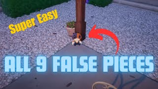 All 9 False Pieces Locations [upl. by Ragnar]