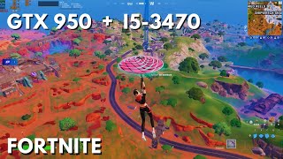 Fortnite Chapter 5 Season 3 Benchmark  GTX 950 2GB  I53470  8GB [upl. by Buller710]