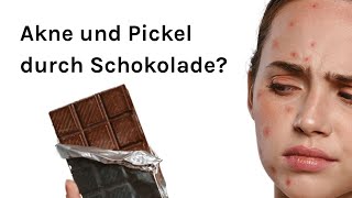 Akne und Pickel durch Schokolade  Food For Your Skin [upl. by Anilas340]