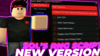 Sols Rng Script  Sols Rng  Sols Rng Script Roblox  Roll Any Aura OP Webhook Auto Farm amp Other [upl. by Annawaj728]