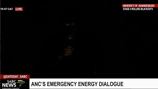 ANCs emergency energy crisis dialogue goes dark [upl. by Abrams]