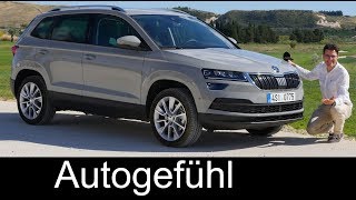 Skoda Karoq FULL REVIEW test 15 TSI Style allnew SUV neu  Autogefühl [upl. by Pillihp]