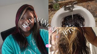 How to revive your human hair wig with fabric softener  Beginner Friendly [upl. by Erwin185]