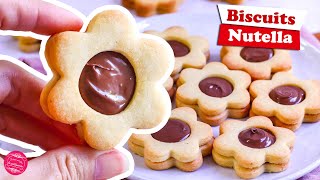 🌰 BISCUITS SABLÉS AU NUTELLA 🌰 [upl. by Nydia274]