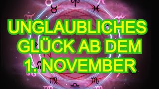 Diese Sternzeichen werden ab dem 1 November eine Glückssträhne haben [upl. by Eliam]