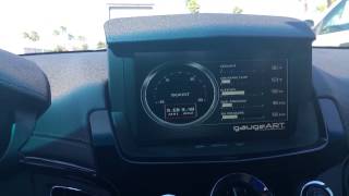 Video of ProEFI gauges on CTSV NAV screen using Gaugeart and CTS Lockpick [upl. by Azmah]