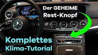 Mercedes Klimaanlage RICHTIGE Bedienung  ALLE Funktionen  Thermatic Thermotronic Tutorial [upl. by Retswerb]