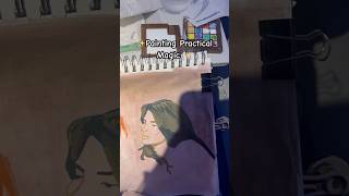 Painting Anywhere artshorts gouaches gouachepainting halloweenart shortsvideo [upl. by Keelin]