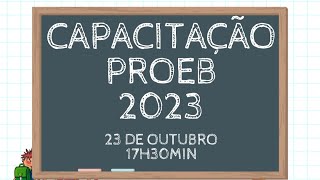 Capacitação PROEB SIMAVE 2023 [upl. by Alveta]