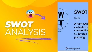 SWOT analysis Strategic management notes Unit 2 [upl. by Purvis]