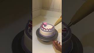 Beautiful cake decoration cake ytshorts viralshort [upl. by Ellerrehs466]