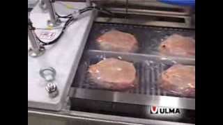 Whole chicken vacuum packaging in thermoforming with flexible film [upl. by Enninaej]