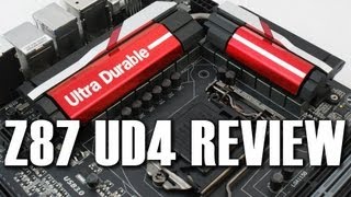 Gigabyte Z87 UD4 Motherboard Review Z87X UD4H 4670K 4770K 1150 Haswell [upl. by Draneb]