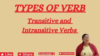 VerbTransitive and Intransitive VerbsWith examples [upl. by Ambrosio]